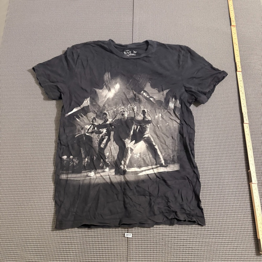 U2 360 Tour 2011 Graphic T-Shirt Black Size M